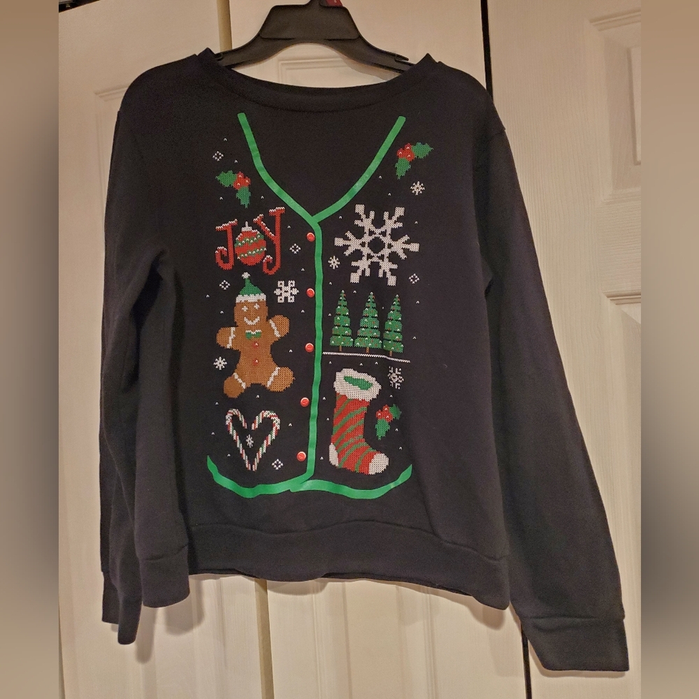 "Ugly" Christmas "Sweater" Crewneck Sweatshirt Women's Medium